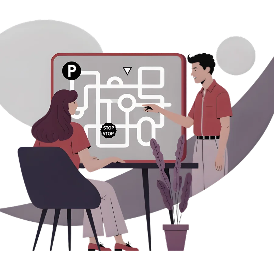 Illustration: Lernen mit der Theorie-App